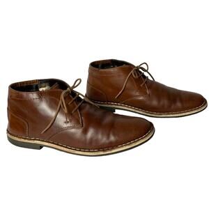 Steve Madden Ivon Mens Leather Chukka Boots Size 9.5